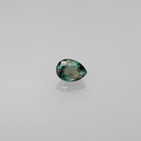 Alexandrite multicolore naturelle en forme de poire, 0,10 ct, VS