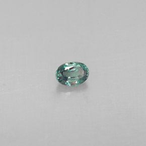 Alexandrite Vert rouge naturelle Coupe ovale, 0.12 ct, VS