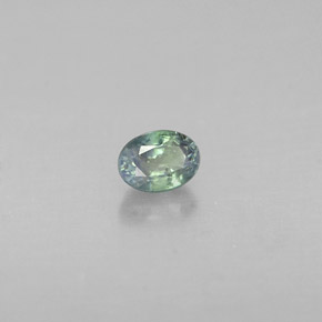 Alexandrite multicolore naturelle coupe ovale, 0,16 ct, VS