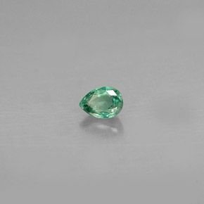 Alexandrite multicolore naturelle en forme de poire, 0,15 ct, VS