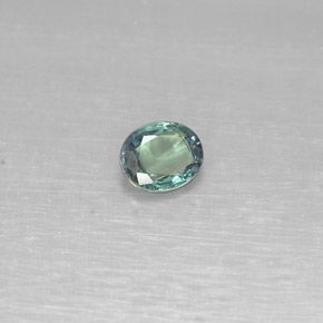 Alexandrite multicolore naturelle coupe ovale, 0,18 ct, VS