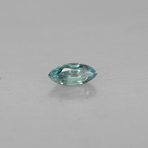 Alexandrite multicolore naturelle en forme de poire, 0,15 ct, VS