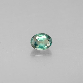 Alexandrite multicolore naturelle coupe ovale, 0,15 ct, VS