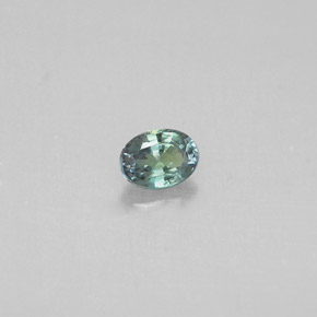 Alexandrite multicolore naturelle coupe ovale, 0,14 ct, VS