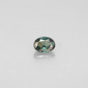 Alexandrite multicolore naturelle coupe ovale, 0,12 ct, VS