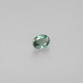 Alexandrite Vert rouge naturelle Coupe ovale, 0.09 ct, VS