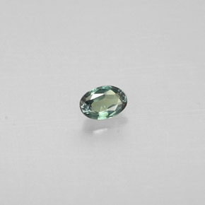 Alexandrite multicolore naturelle coupe ovale, 0,10 ct, VS