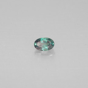 Alexandrite multicolore naturelle coupe ovale, 0,11 ct, VS