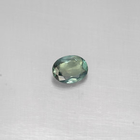 Alexandrite multicolore naturelle coupe ovale, 0,14 ct, VS