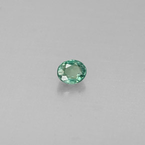 Alexandrite Vert rouge naturelle Coupe ovale, 0.06 ct, VVS-VS