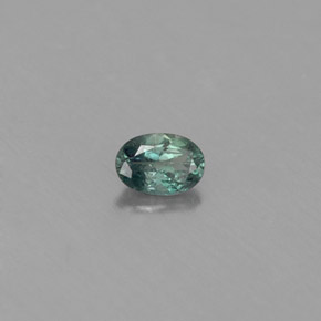 Alexandrite multicolore naturelle coupe ovale, 0,12 ct, VS