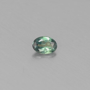 Alexandrite multicolore naturelle coupe ovale, 0,11 ct, VS
