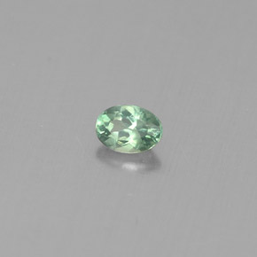 Alexandrite Vert rouge naturelle Coupe ovale, 0.12 ct, VS