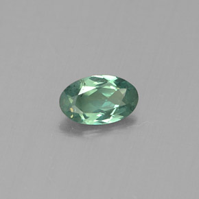 Alexandrite Vert rouge naturelle Coupe ovale, 0.24 ct, VS