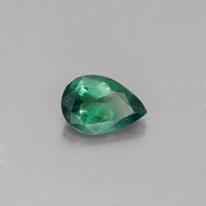 Alexandrite multicolore naturelle en forme de poire, 0,54 ct, VS