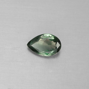 Alexandrite multicolore naturelle en forme de poire, 0,34 ct, VS