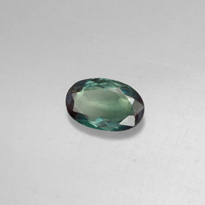 Alexandrite multicolore naturelle coupe ovale, 0,44 ct, VS