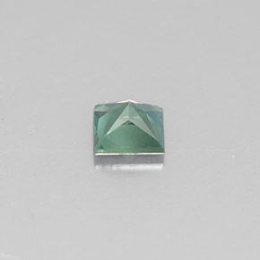 Alexandrite multicolore naturelle carré, 0,23 ct, VVS-VS
