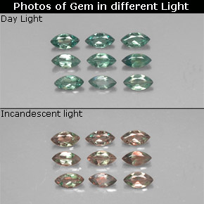 Achetez naturel ct Vert rouge Alexandrite gems, Marquise, En provenance Tanzanie chez GemSelect. En stock, livraison internationale!