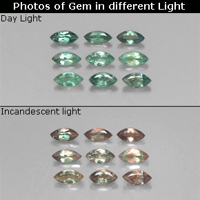 Achetez naturel ct Vert rouge Alexandrite gems, Marquise, En provenance Tanzanie chez GemSelect. En stock, livraison internationale!