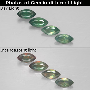 Achetez naturel ct Vert rouge Alexandrite gems, Marquise, En provenance Tanzanie chez GemSelect. En stock, livraison internationale!