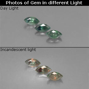 Achetez naturel ct vert/rouge alexandrite gems, marquise, en provenance tanzanie chez gemselect. en stock, livraison internationale!
