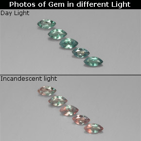 Achetez naturel ct Vert rouge Alexandrite gems, Marquise, En provenance Tanzanie chez GemSelect. En stock, livraison internationale!