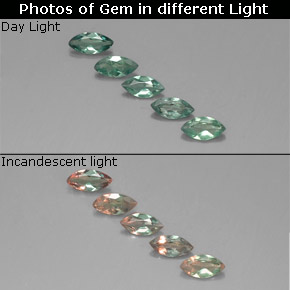 Achetez naturel ct Vert rouge Alexandrite gems, Marquise, En provenance Tanzanie chez GemSelect. En stock, livraison internationale!