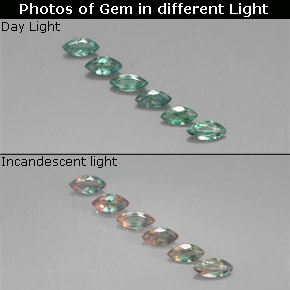 Achetez naturel ct Vert rouge Alexandrite gems, Marquise, En provenance Tanzanie chez GemSelect. En stock, livraison internationale!