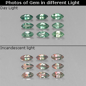 Achetez naturel ct Vert rouge Alexandrite gems, Marquise, En provenance Tanzanie chez GemSelect. En stock, livraison internationale!