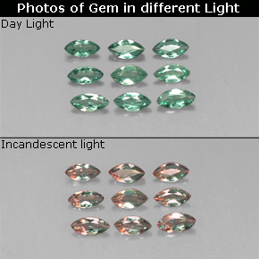 Achetez naturel ct Vert rouge Alexandrite gems, Marquise, En provenance Tanzanie chez GemSelect. En stock, livraison internationale!