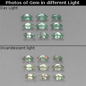 Achetez naturel ct Vert rouge Alexandrite gems, Marquise, En provenance Tanzanie chez GemSelect. En stock, livraison internationale!