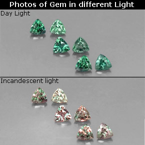 Achetez naturel ct multicolore alexandrite gems, trillion, en provenance tanzanie chez gemselect. en stock, livraison internationale!