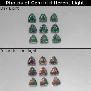 Achetez naturel ct multicolore alexandrite gems, trillion, en provenance tanzanie chez gemselect. en stock, livraison internationale!