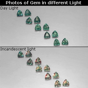 Achetez naturel ct de couleur changeante alexandrite gems, trillion, en provenance tanzanie chez gemselect. en stock, livraison internationale!