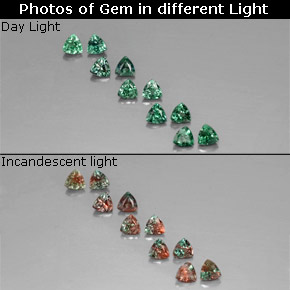 Achetez naturel ct multicolore alexandrite gems, trillion, en provenance tanzanie chez gemselect. en stock, livraison internationale!