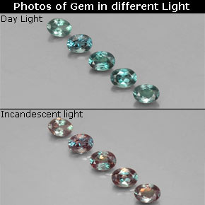 Achetez naturel ct multicolore alexandrite gems, coupe ovale, en provenance tanzanie chez gemselect. en stock, livraison internationale!