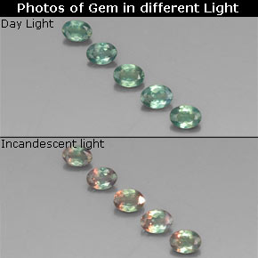 Achetez naturel ct multicolore alexandrite gems, coupe ovale, en provenance tanzanie chez gemselect. en stock, livraison internationale!