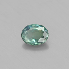 Alexandrite multicolore naturelle coupe ovale, 0,47 ct, VS