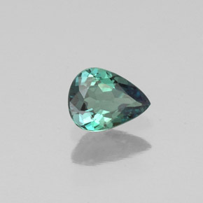 Alexandrite multicolore naturelle en forme de poire, 0,28 ct, VVS-VS