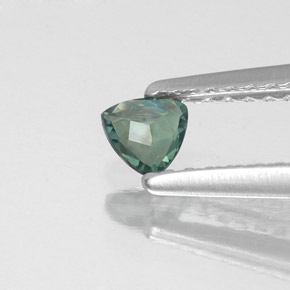 Alexandrite multicolore naturelle trillion, 0,15 ct, VS
