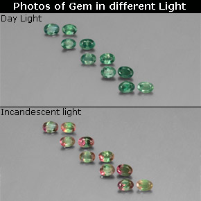 Achetez naturel ct Vert rouge Alexandrite gems, Coupe ovale, En provenance Tanzanie chez GemSelect. En stock, livraison internationale!