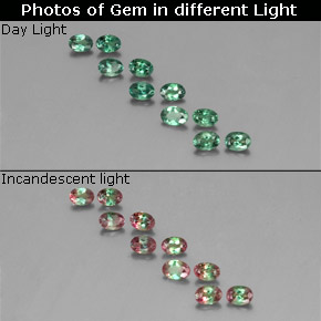 Achetez naturel ct multicolore alexandrite gems, coupe ovale, en provenance tanzanie chez gemselect. en stock, livraison internationale!