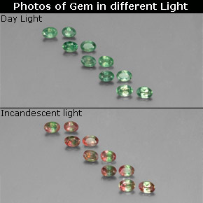 Achetez naturel ct multicolore alexandrite gems, coupe ovale, en provenance tanzanie chez gemselect. en stock, livraison internationale!