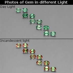 Achetez naturel ct multicolore alexandrite gems, coupe ovale, en provenance tanzanie chez gemselect. en stock, livraison internationale!