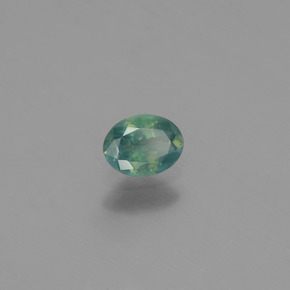 Alexandrite multicolore naturelle coupe ovale, 0,44 ct, VS