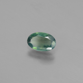 Alexandrite Vert rouge naturelle Coupe ovale, 0.55 ct, VS