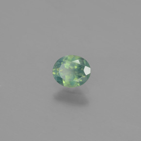 Alexandrite Vert rouge naturelle Coupe ovale, 0.46 ct, VS