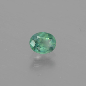 Alexandrite multicolore naturelle coupe ovale, 0,45 ct, VS