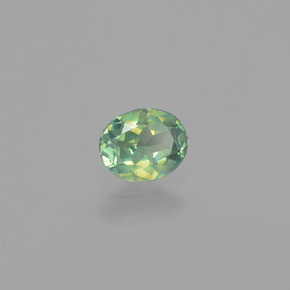 Alexandrite multicolore naturelle coupe ovale, 0,41 ct, VS